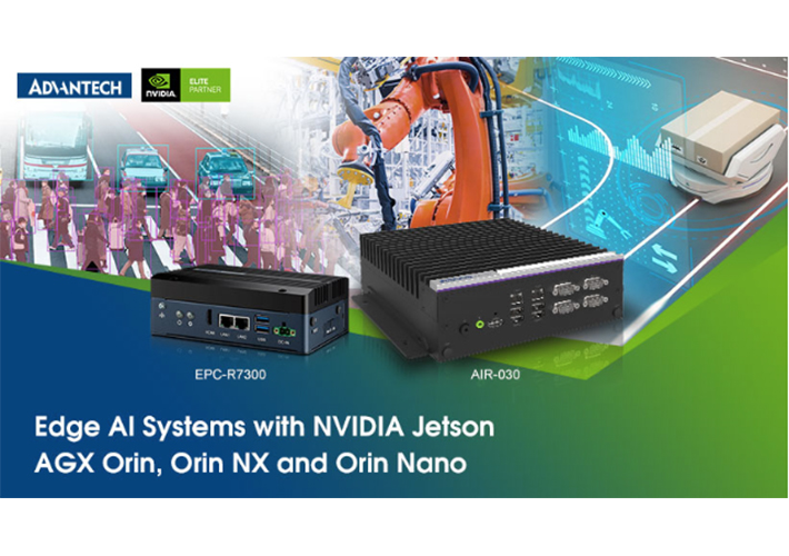 Foto Soluciones distribuidas de IA de Advantech con NVIDIA Jetson AGX Orin, Orin NX y Orin Nano para potenciar la robótica y el análisis de vídeo.